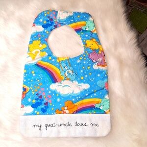 Vintage Care Bears Baby Bib (1991)